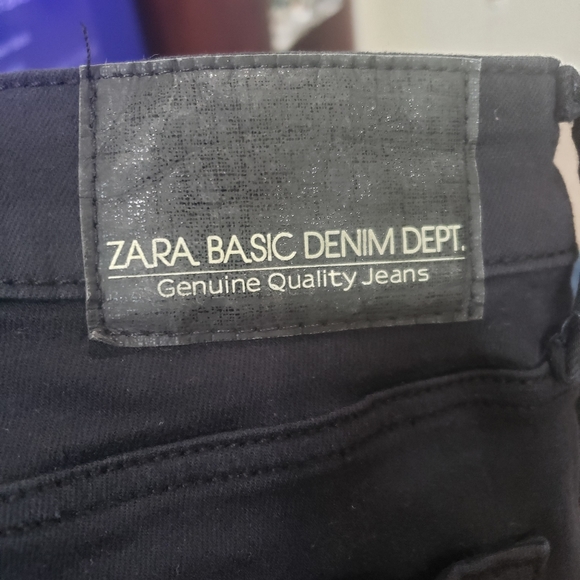 HP โกZara 2 subtle sparkly stripes on black denim - Picture 8 of 10